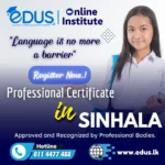 Professional Certificate in Sinhala