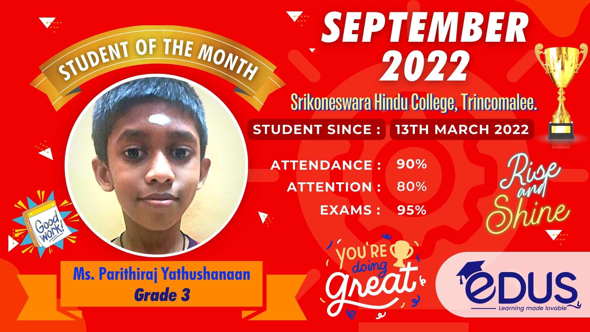 Grade 03 - Parithiraj Yathushanaan