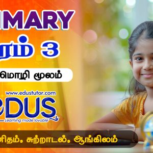 Grade 3 Tamil Medium Classes