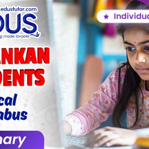 Individual class for SriLankan local syllabus Primary students