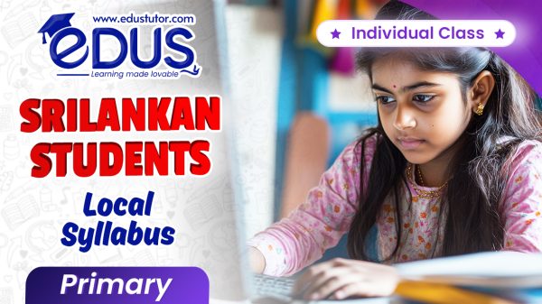 Individual class for SriLankan local syllabus Primary students