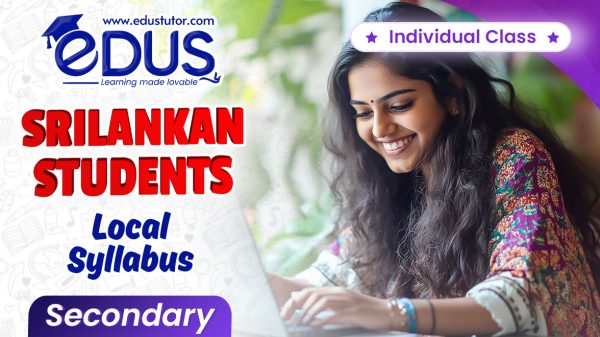 Individual Classes for SriLankan Local Syllabus Secondary Students